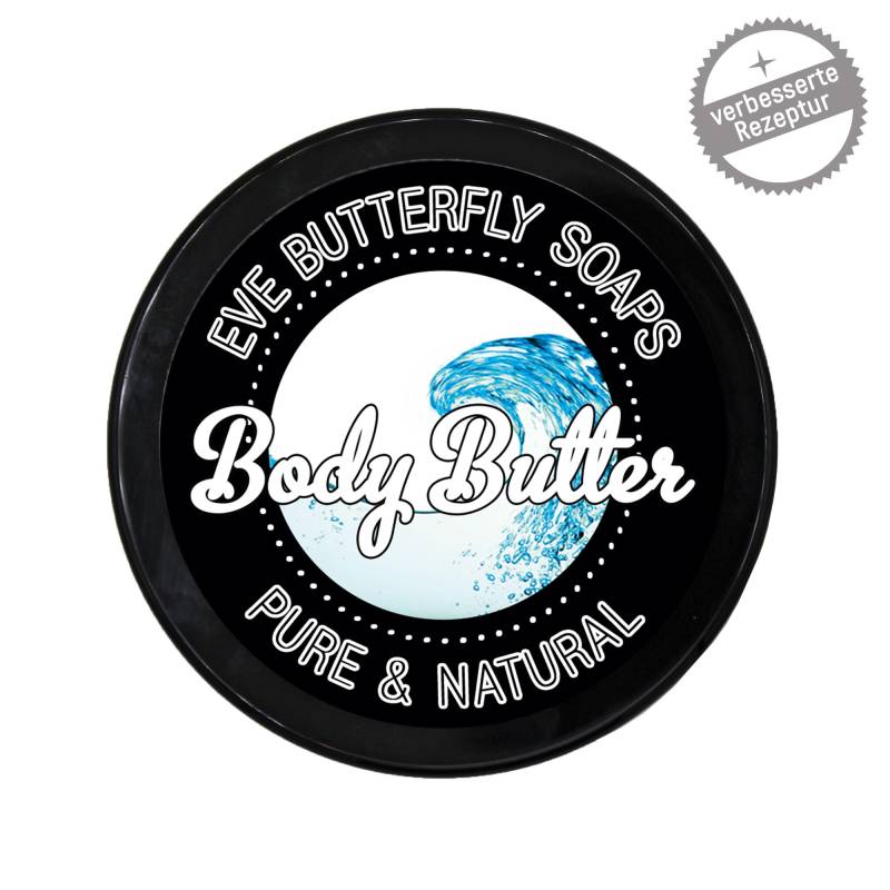 Shea Body Butter "Pure & Natural" - Bodycreme Ohne Duft | Körpercreme, Lotion, 125 G von EveButterflySoaps