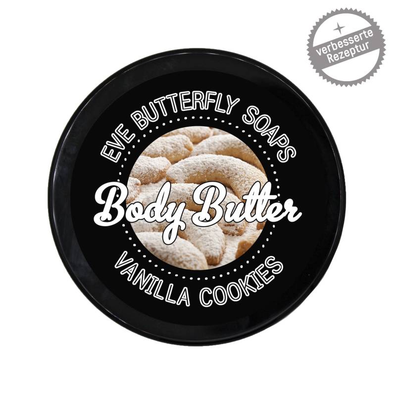 Shea Body Butter "Vanilla Cookies" | Körpercreme, Lotion Bar, Kuscheliger Vanilleduft, 125 G von EveButterflySoaps