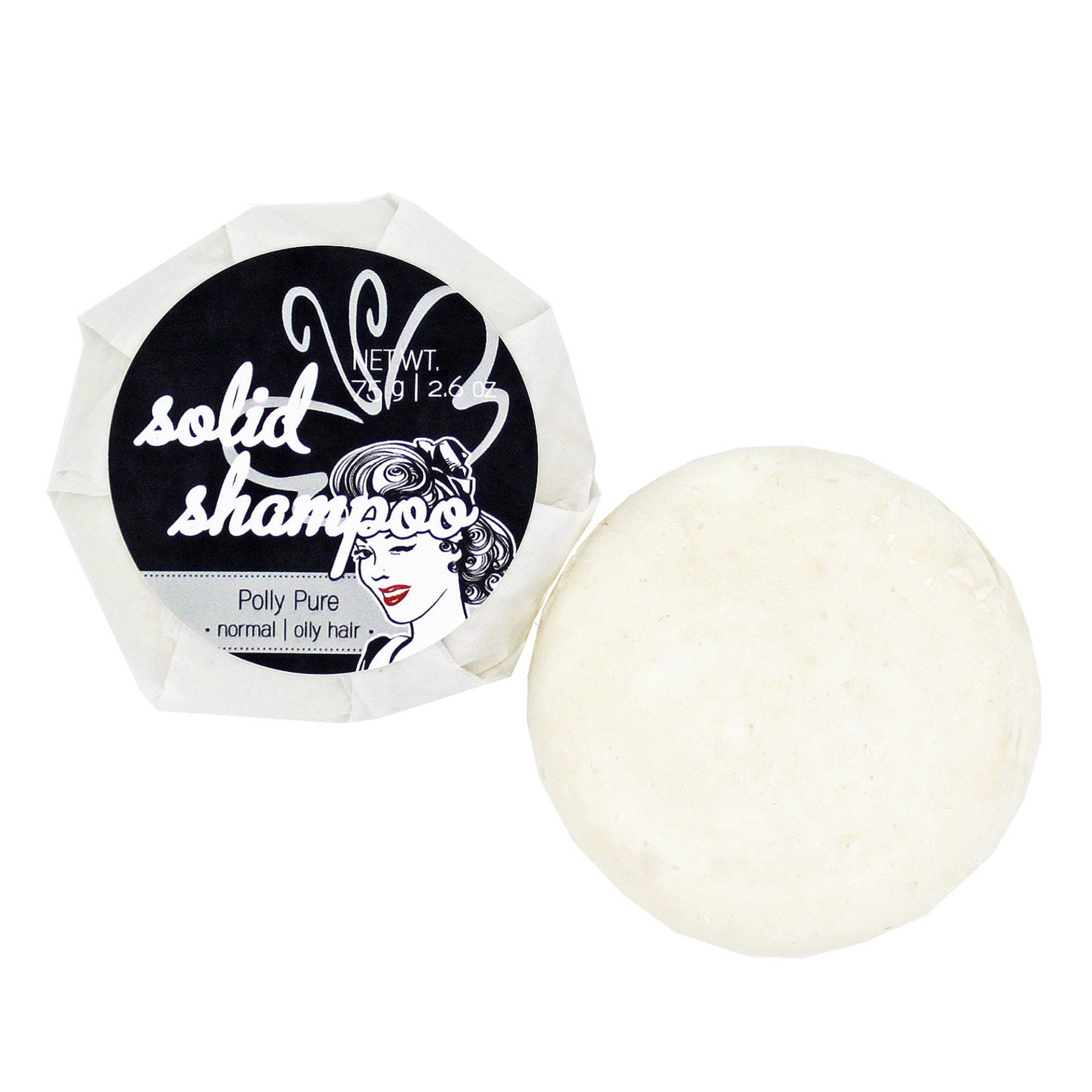 Solid Shampoo "Polly Pure" - Fester Bar | Sulfatfrei | Ohne Duft, Mit Kaolin | Weisse Tonerde von EveButterflySoaps