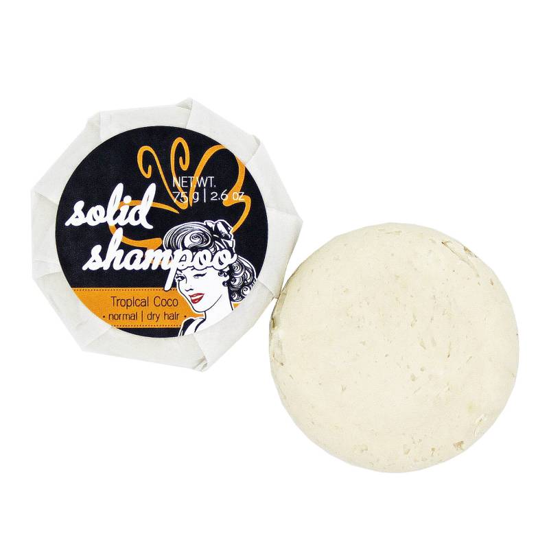 Solid Shampoo "Tropical Coco" - Festes | Sulfatfrei | Duft Nach Kokosnuss von EveButterflySoaps