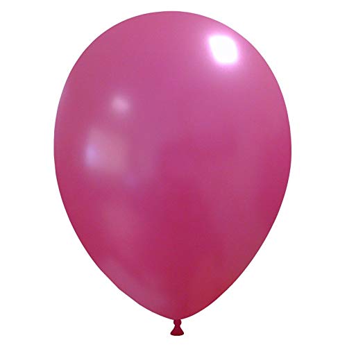 Event Kauf 25-1000 STK. Luftballons Metallic/Standard, Ø ca. 27 cm, Helium (1000 Stück, Metallic Nr.57: Fuchsia) von Event Kauf