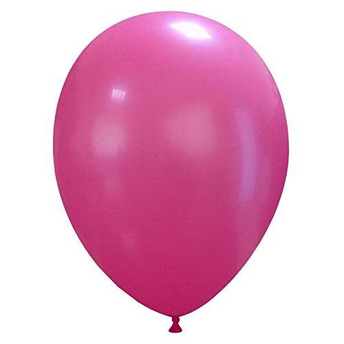 Event Kauf 25-1000 STK. Luftballons Metallic/Standard, Ø ca. 27 cm, Helium (50 Stück, Standard Nr.54: Fuchsia) von Event Kauf