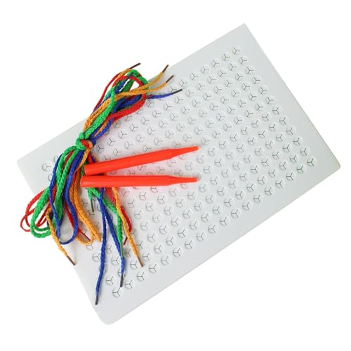 Eventerde String-Weaving-Zeichenbrett, String-geflochtenes Zeichenbrett,Geflochtenes Webstich-Schnurbrett - String-Art-Set mit farbigen Seilen, Feinmotorik-Fädelbrettern für Kinder von Eventerde