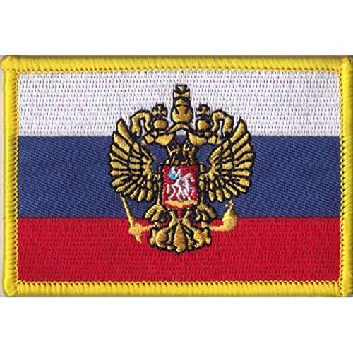 Patch zum Aufbügeln oder Aufnähen : Russland mit Adler - Groß von Everflag