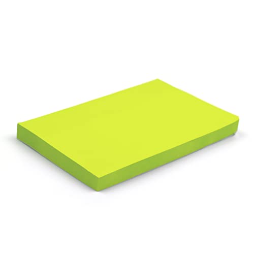 Post it Haftnotizen Leuchtendes Grün | Abnehmbare Selbstklebezettel | Starke Klebezettel | To-Do-Liste | Notizblöcke für Zuhause, Büro und Schule | Packung mit 3 | 76mm x 127mm 100 Blatt pro Block von EVG