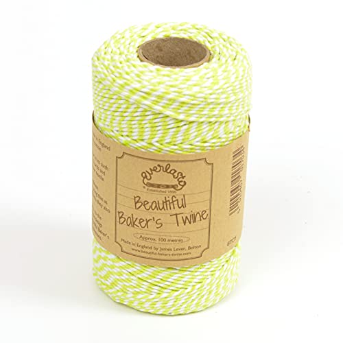 EVERLASTO Baker Twine Original-Spulen, 100 m, grün - Spring Green, 2 mm von Everlasto