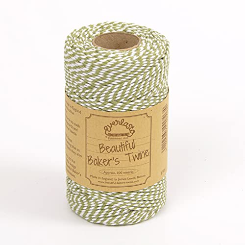 EVERLASTO Baker Twine Original-Spulen, 100 m, salbeigrün, 2mm von Everlasto