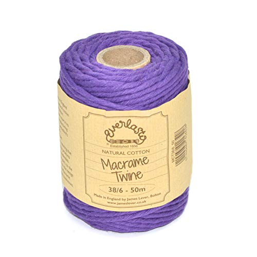 Everlasto Makramee-Garn, Violett, 4 mm von Everlasto