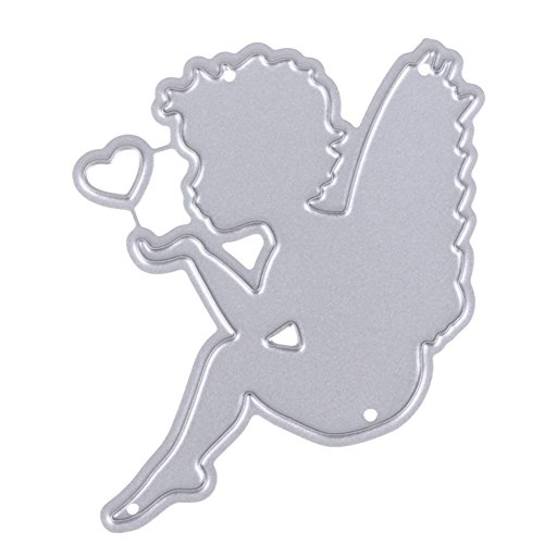 Evertpert Stanzschablonen Metall Stanzformen Angel Schneiden Schablonen für DIY Cutting Dies Scrapbooking Album, Schneiden Schablonen Papier Karten Sammelalbum Deko (D) von Everpert