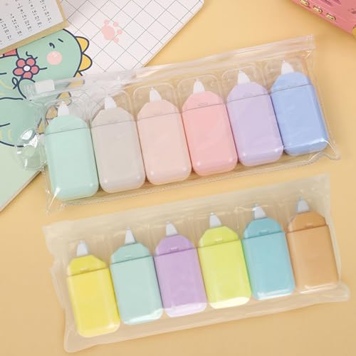 Everpwr 12 Stück Korrekturroller Mini Cute Korrekturband 6m, Mini Roller Set Schulsachen Aesthetic Für Studenten Kinder, Im Büro Arbeitendes Personal Mehrfarbig von Everpwr