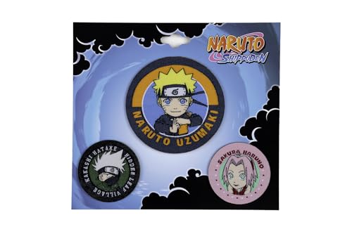 Naruto Shippuden Bügelbilder Sets (Naruto Chibi 3er Pack) von Everything Legwear