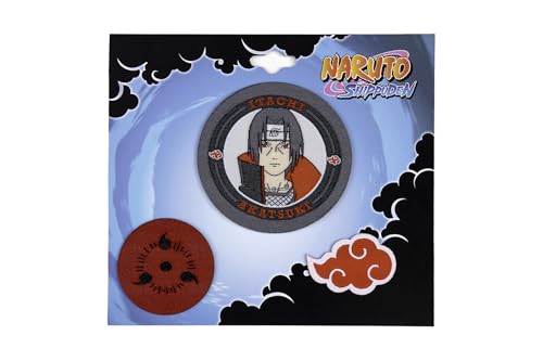 Naruto Shippuden Bügelflicken-Sets (Itachi, 3 Stück) von Everything Legwear