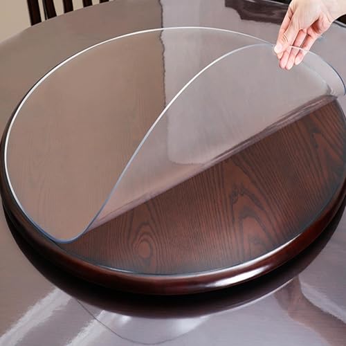 PVC Tischdecke Transparent 2 mm Dicke Runde tischdecke Durchsichtig Abwaschbar wasserdichte Anti-Kratz für tischunterlage esstisch Büro Zuhause Bodenschutz PVC Tischdecke Transparent 2 mm Dicke Runde tischdecke Durchsichtig Abwaschbar wasserdichte Anti-Kratz für tischunterlage esstisch Büro Zuhause Bodenschutz von Evimstil