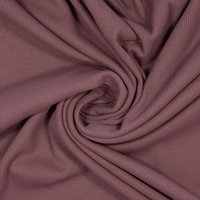 Baumwolljersey Ripp mauve von Evlis Needle