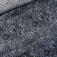 Ital. Seide Stretch Deluxe Leopardo rauchblau von Evlis Needle