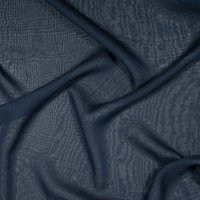 Italienischer Seiden Chiffon navy von Evlis Needle