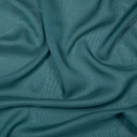 Italienischer Seiden Chiffon petrol von Evlis Needle