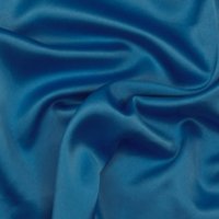 Satin Stretch Glänzend Uni mittelblau von Evlis Needle