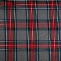 Twill Wool Touch Tartan Check dunkelgrau von Evlis Needle