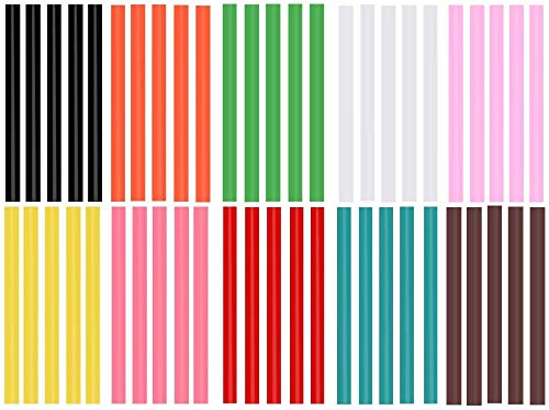 Bunte Klebedtifte Mini Sticks Heißklebesticks Heißklebe Sticks 50tlg Ø 7mm 100mm 10 Farben Farbige Klebesticks für Heissklebepistole Heißklebesticks 7mm Bunt von Ewparts