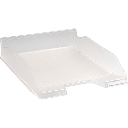 Exacompta 11323D Premium Briefablage Combo Midi DIN A4. Ideale Briefkörbe für Ihre Organisation. Robuste und stapelbare Ablagekörbe transparent von Exacompta