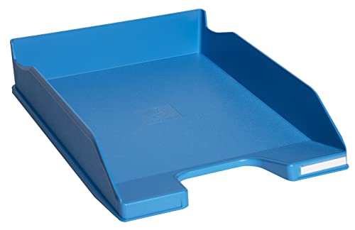 Exacompta 11365D Premium Briefablage Combo Midi DIN A4. Idealer Briefkorb für Ihre Organisation. Robuster und stapelbarer Ablagekorb Blauen Engel zertifiziert Forever Young blau von Exacompta