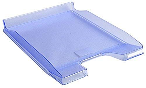 Exacompta 11410D 10er Pack Premium Briefablage Combo Mini DIN A4. Ideale Briefkörbe für Ihre Organisation. Robuste und stapelbare Ablagekörbe eisblau transluzent von Exacompta