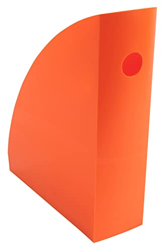 Exacompta 18288D Stehsammler (Mag-Cube, 266x82x305 mm, für DIN A4+, robust und praktisch) 1 Stück mandarine von Exacompta