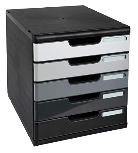 Exacompta 301794D Ablagebox Modulo mit 5 Schubladen für DIN A4+ Dokumente. Belastbare Schubladenbox mit hoher Kapazität für mehr Platz auf dem Schreibtisch Shades of grey Exacompta 301794D Ablagebox Modulo mit 5 Schubladen für DIN A4+ Dokumente. Belastbare Schubladenbox mit hoher Kapazität für mehr Platz auf dem Schreibtisch Shades of grey von Exacompta
