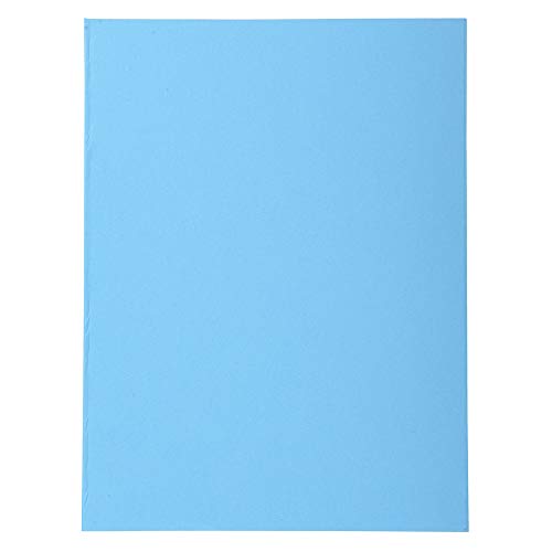 Exacompta 420010E 100er Pack Aktendeckel Forever® 170 g/m2 Aus Recycling-Karton für DIN A4 Blauer Engel ideal für die lose Blatt-Ablage blau Sammelmappe Dokumentenmappe von Exacompta