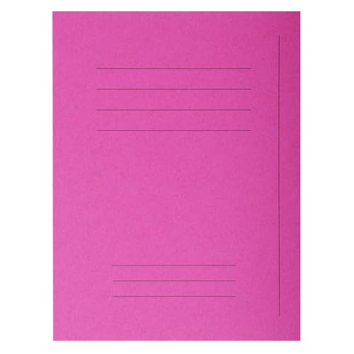 Exacompta 435020E Packung 50 Forever Aktendeckel (mit Beschriftungsfeld aus Recycling Karton 250 g, DIN A4, 21 x 29,7 cm) fuchsia von Exacompta