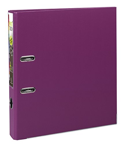 Exacompta 53147E Premium PP-Ordner Prem´Touch. 5 cm schmal DIN A4 Kunststoffbezug außen Papierbezug innen Rückenschild austauschbar Ringordner Aktenordner Briefordner Plastikordner fuchsia von Exacompta