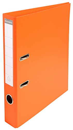 Exacompta 53544E Premium PVC-Ordner Prem´Touch. 5 cm schmal DIN A4 Ringordner Aktenordner Briefordner Büroordner Plastikordner Schlitzordner orange von Exacompta