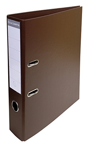 Exacompta 53746E 1 Ordner mit Hebelmechanik A4 Prem'Touch Rücken 70 mm Mechanik 75 mm Außenmaße: 32 x 29 x 7 cm Abheftbares Format A4 Farbe: Braun von Exacompta