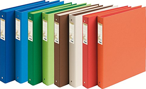 Exacompta 54980E Ringbuch Forever DIN A4 aus Recycling-Karton 2 Ringe 40mm breit 1 Stück Zufallsfarbe ideal für Schule und Büro Ringhefter Ringordner Ringbuchordner von Exacompta