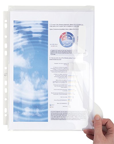 Exacompta 5505E 10er Pack Premium PP-Kunststoff Prospekthüllen. Für DIN A4 transparent glasklar seitlich offen Klarsichtfolie Plastikhülle Klarsichthülle ideal für Ordner Ringbücher und Hefter von Exacompta