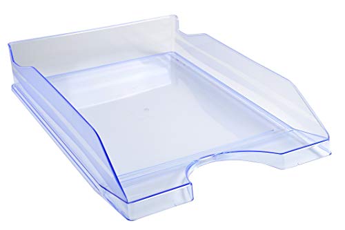 Exacompta 12310D Premium Briefablage Ecotray DIN A4. Idealer Briefkorb für Ihre Organisation. Robuster und stapelbarer Ablagekorb eisblau von Exacompta