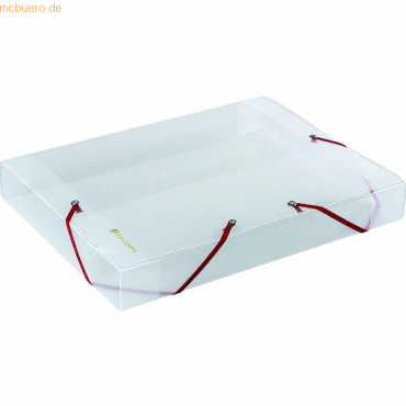 Exacompta Dokumentenbox A4 40mm Kristall transparent von Exacompta