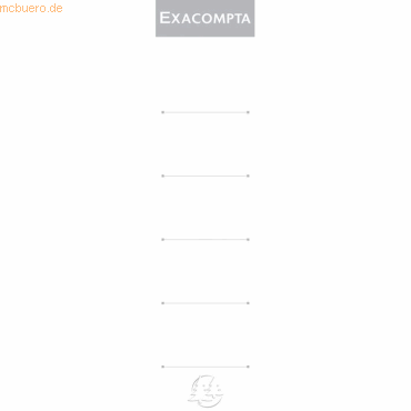 Exacompta Einsteckrückenschilder 50mm VE=10 Stück von Exacompta