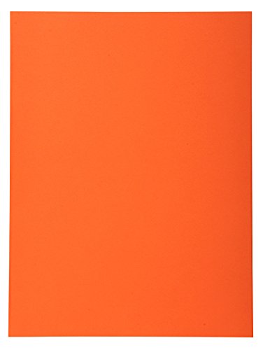 Exacompta 420207E 50er Pack Aktendeckel Forever® 170 g/m2 Aus Recycling-Karton für DIN A4 Blauer Engel ideal für die lose Blatt-Ablage orange Sammelmappe Dokumentenmappe von Exacompta