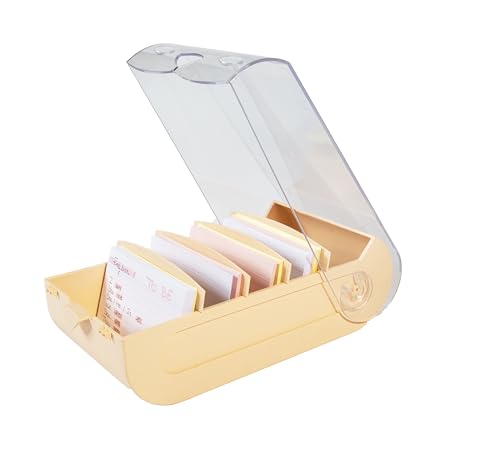 Exacompta - Ref. 5349623D - Karton mit 8 Learning Box BUNNYBOX A7 Aquarell - Maße 25 x 13,2 x 8,5 cm - Kapazität bis zu 900 Karten im Format A7-4 verschiedene Farben von Exacompta