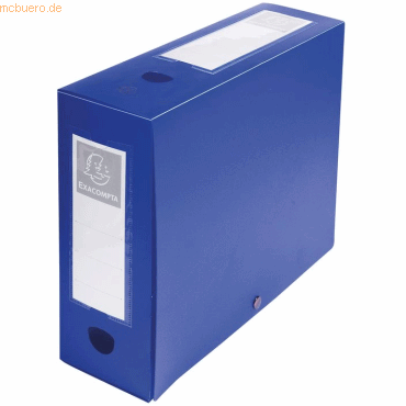 Exacompta Sammelbox A4 100mm PP blau von Exacompta