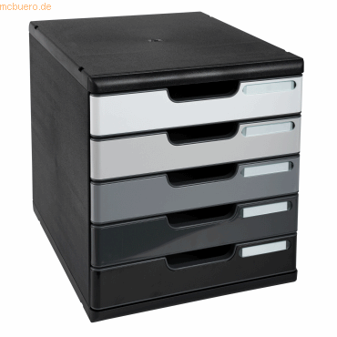 Exacompta Schubladenbox Modulo 301794D A4+ 5 Schübe schwarz/shadegrey Exacompta Schubladenbox Modulo 301794D A4+ 5 Schübe schwarz/shadegrey von Exacompta