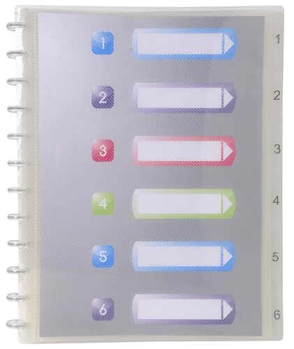 Exacompta Sichtmappe mit Ringen Polypropylen, DIN A4 30 Hüllen, kristall von Exacompta