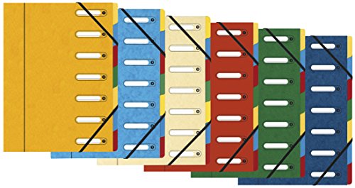 Ordnungsmappe Harmonika Hat täuschend echt mit Haargummis Nature Future Karte Lustree 7 Fächer von Exacompta