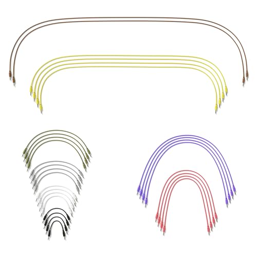 ExcelValley Mono-Modul-Patchkabel, TS 3,5 mm, 30 Stück, Eurorack-Synthesizer, 30 Stück von ExcelValley