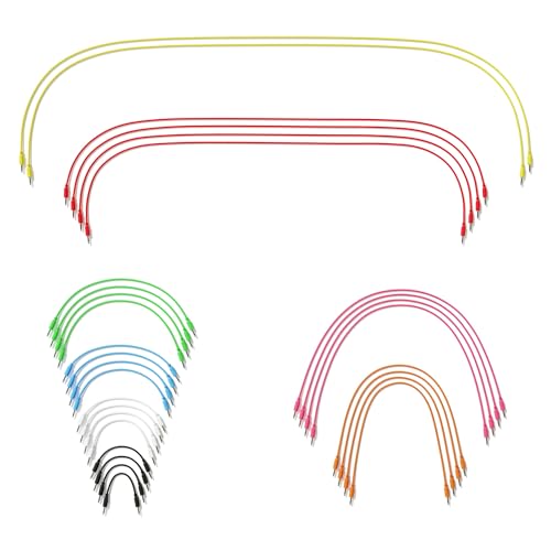 ExcelValley Mono-Patchkabel, modular, TS 3,5 mm, 1/8 Zoll, Eurorack-Synthesizer, 30 A-Packung, 30 Stück von ExcelValley