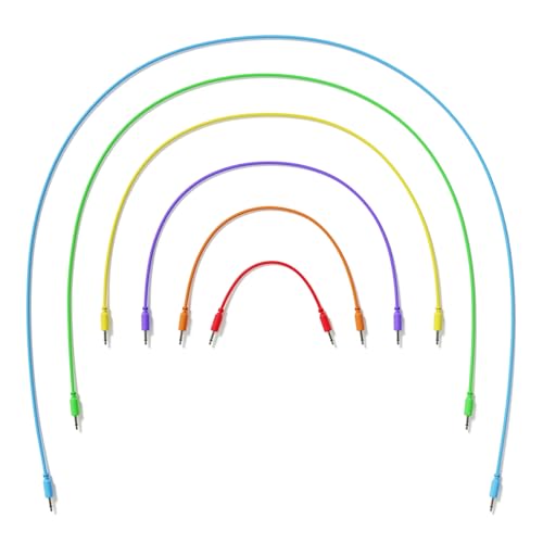 ExcelValley Mono-Patchkabel, modular, TS 3,5 mm, Eurorack-Synthesizer, 6 Stück von ExcelValley