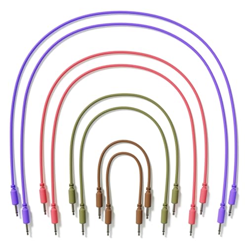 ExcelValley Mono-Patchkabel, modular, TS 3,5 mm, Eurorack-Synthesizer, 8 Stück, 8 Stück von ExcelValley