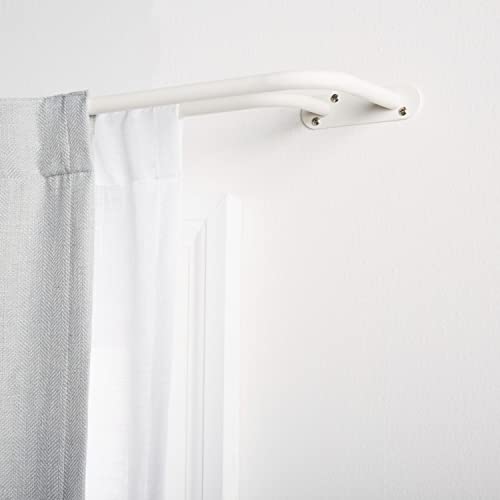 Exclusive Home Fetter Doppel-Gardinenstange, 132,1-182,9 cm, mattweiß, verstellbar von Exclusive Home Curtains